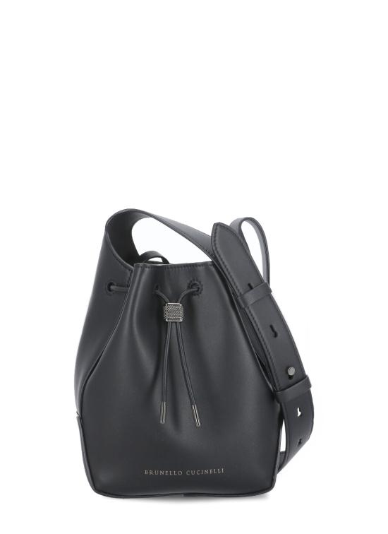 25SS 브루넬로 쿠치넬리 숄더백 MBHED2678 C101 Black