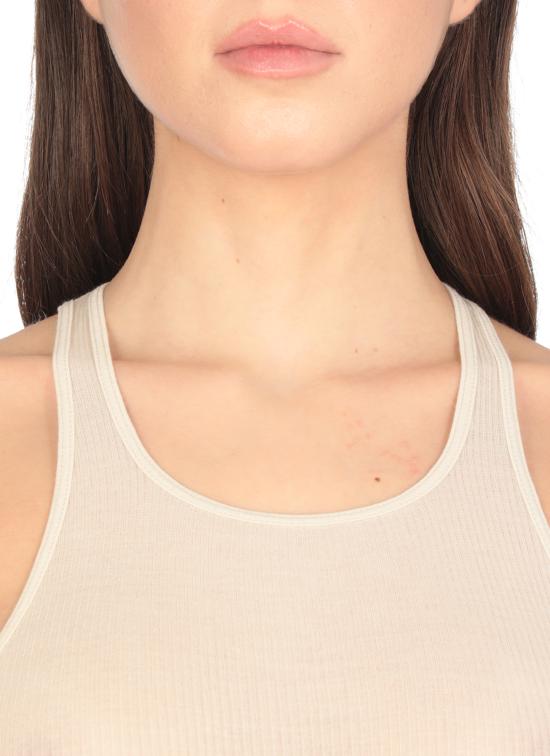 25SS 릭 오웬스 바디수트 티셔츠 RP01E7101 RC41 Ivory - RICK OWENS