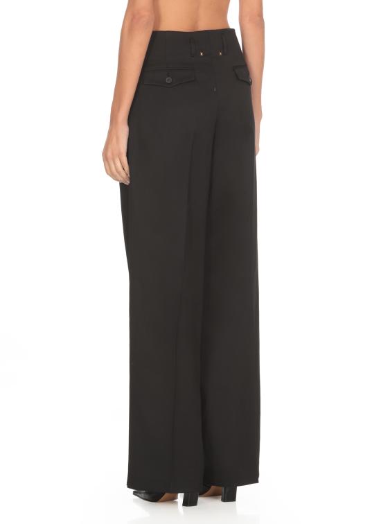 25SS 골든구스 스트레이트 팬츠 GWP01203 P001546 90100 GOLDEN Black - GOLDEN GOOSE