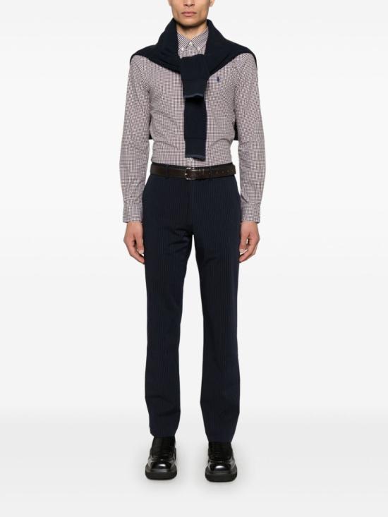  랄프 로렌 긴팔 셔츠 710929345 010 Brown - RALPH LAUREN