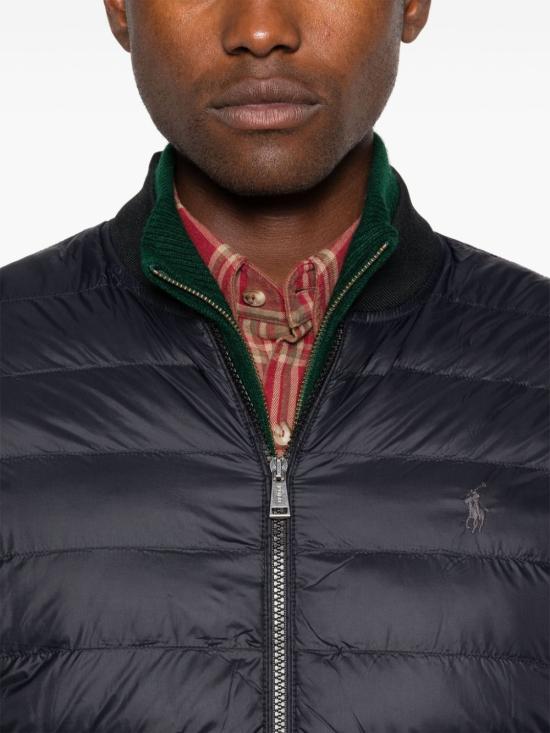  랄프 로렌 봄버 자켓 710949961 002 Black - RALPH LAUREN