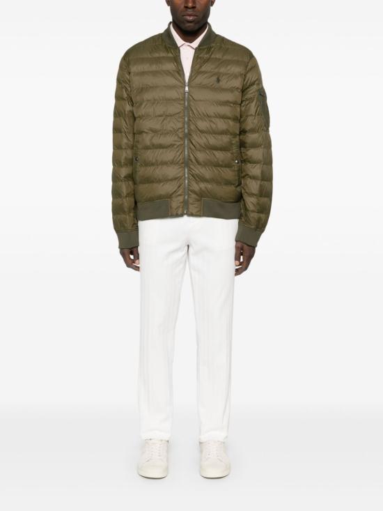  랄프 로렌 봄버 자켓 710949961 001 Green - RALPH LAUREN