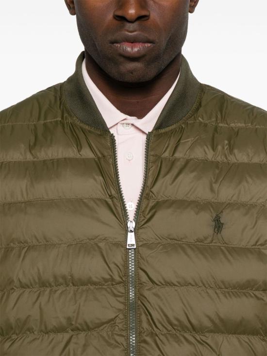  랄프 로렌 봄버 자켓 710949961 001 Green - RALPH LAUREN