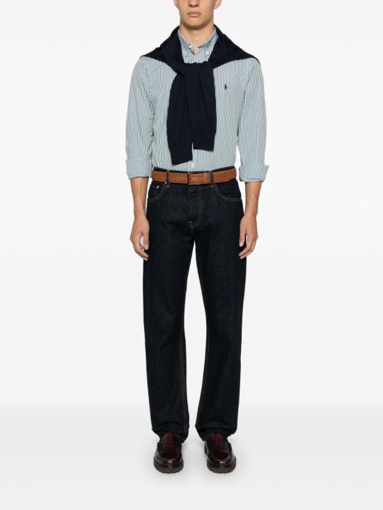  랄프 로렌 긴팔 셔츠 710929344 010 Green - RALPH LAUREN