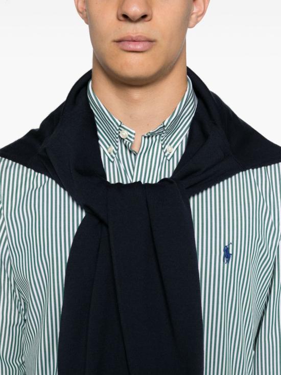  랄프 로렌 긴팔 셔츠 710929344 010 Green - RALPH LAUREN