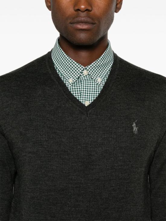  랄프 로렌 스웨터 710946142 003 Grey - RALPH LAUREN