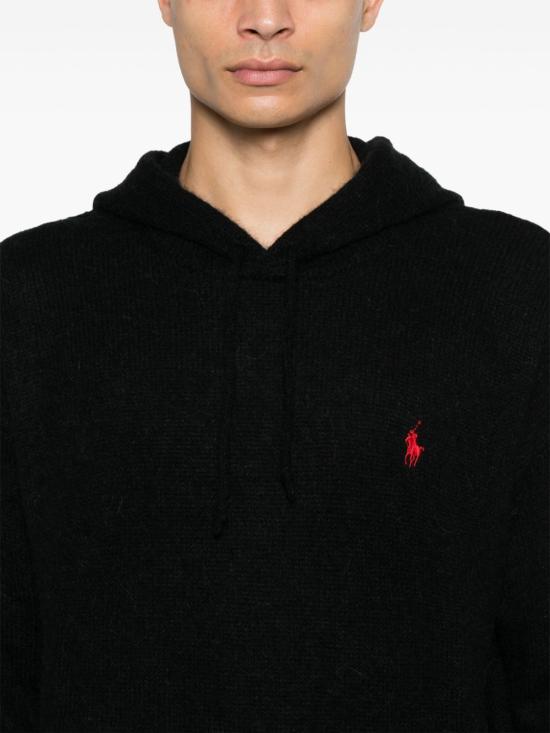 24FW 랄프 로렌 후드 티셔츠 710946148 001 Black - RALPH LAUREN