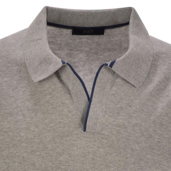 25SS 페이 폴로 티셔츠 NMMC1501740VHY GREY - FAY