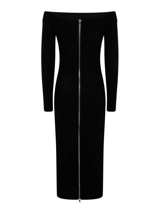 25SS 발망 롱 원피스 EF1RL109KH820PA Black - BALMAIN