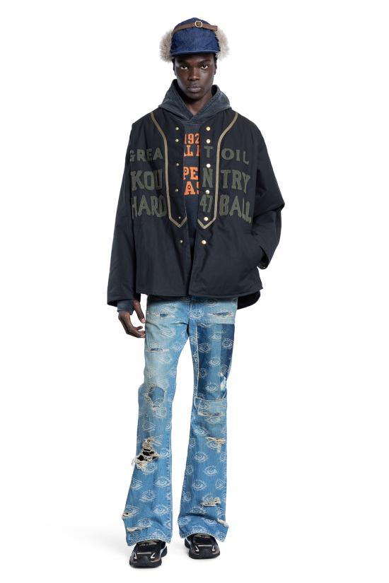  캐피탈 후드 티셔츠 K2410LC102BLACK Black - KAPITAL