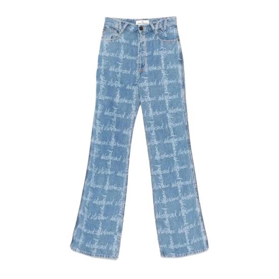 25SS 비비안웨스트우드 데님 팬츠 1902002BW014I K306 VW GRID BLUE