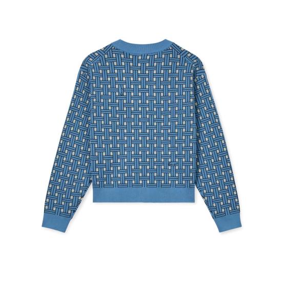 25SS 겐조 가디건 FF52CA4943CO 64 BLEU CIEL - KENZO