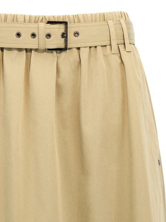 25SS 브루넬로 쿠치넬리 숏 스커트 ML138G3753C2874 GREEN - BRUNELLO CUCINELLI