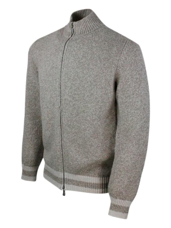 25SS 일레븐티 집업 니트 K76MAGK23 MAG020102 Beige - ELEVENTY