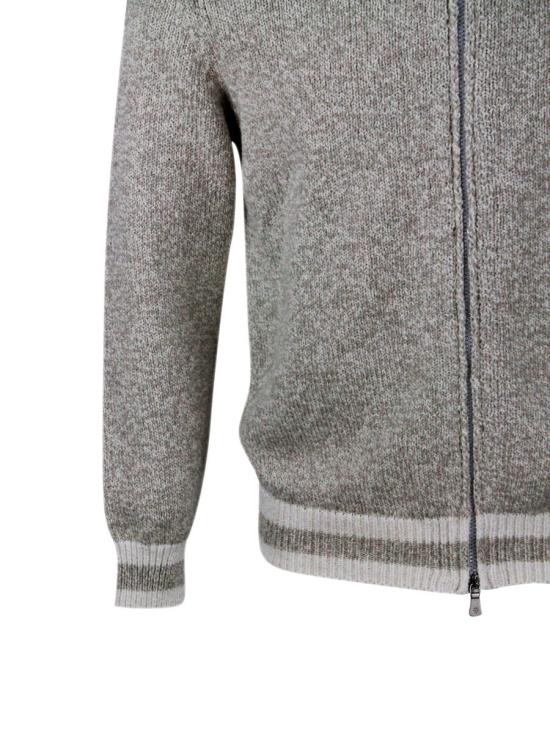 25SS 일레븐티 집업 니트 K76MAGK23 MAG020102 Beige - ELEVENTY