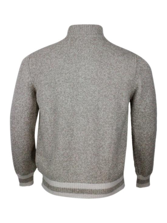 25SS 일레븐티 집업 니트 K76MAGK23 MAG020102 Beige - ELEVENTY