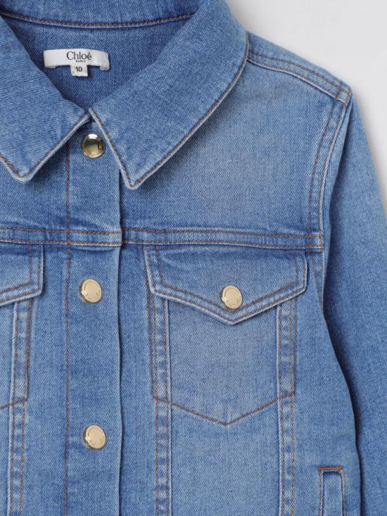 25FW [키즈] 끌로에 캐주얼 자켓 C20496 Z04 Grey - CHLOE