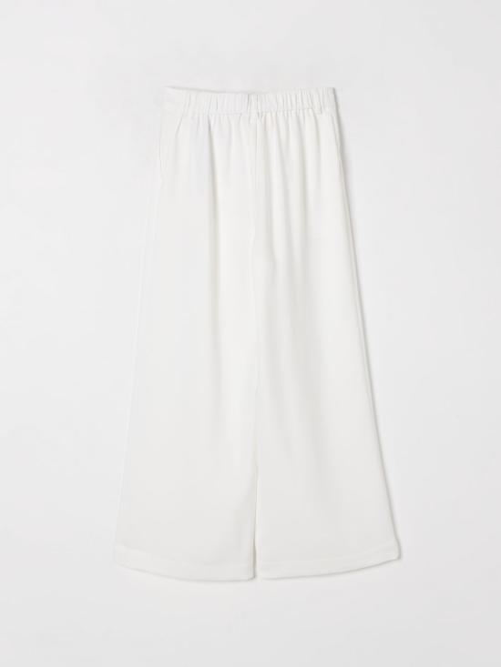 25FW [키즈] 트윈셋 스트레이트 팬츠 251GJ2QN8 00808 White - TWINSET