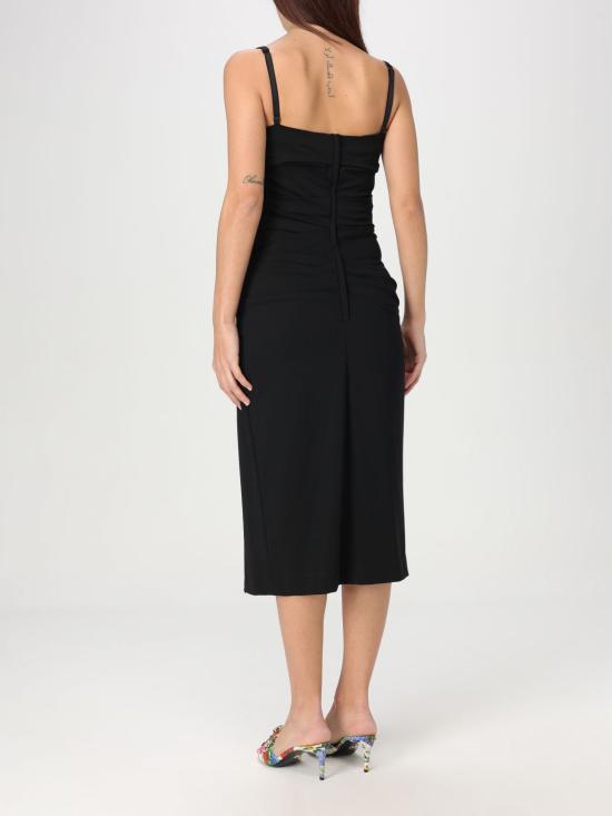 25SS 돌체앤가바나 미디 원피스 F6JMHTFUIBF N0000 Black - DOLCE & GABBANA