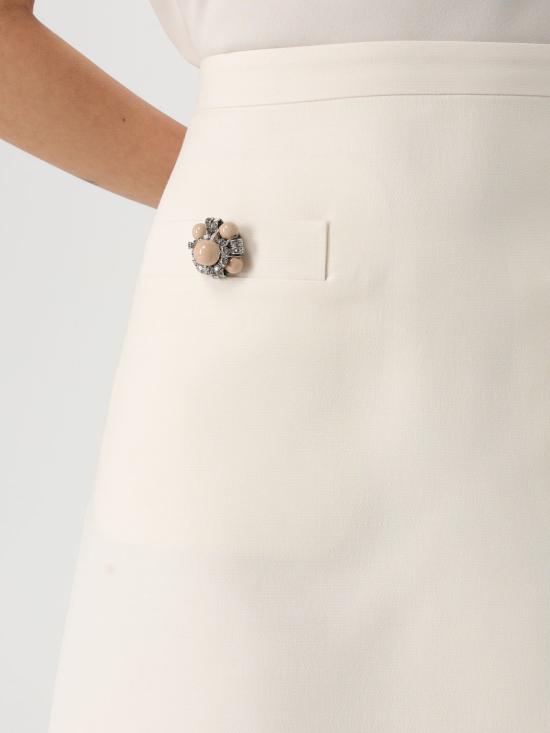 25FW 발렌티노 가라바니 스커트 6B3RACH71CF A03 Ivory - VALENTINO GARAVANI