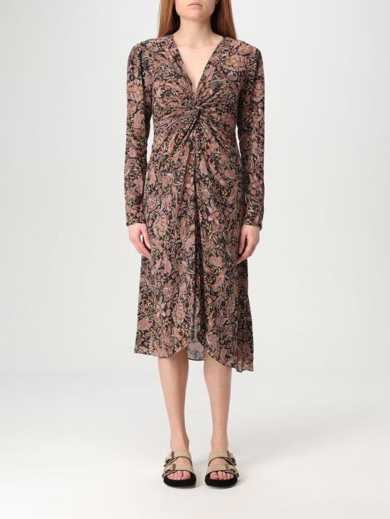 25SS 이자벨마랑에뚜왈 미디 원피스 R0O726FAC1J02E BKOC Black