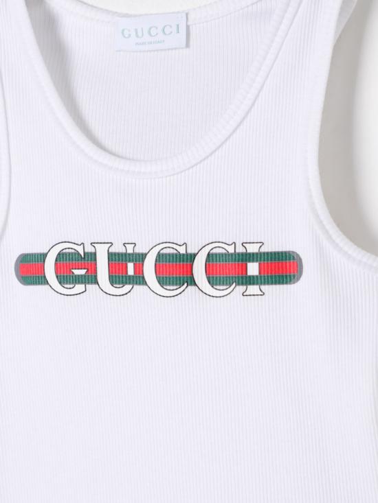 25FW [키즈] 구찌 티셔츠 808717XJG0X 9214 White - GUCCI