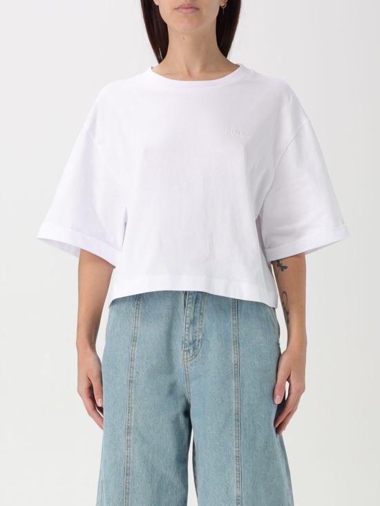 25FW 핑코 반팔 티셔츠 104882A2HN Z04 White