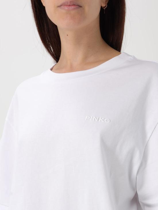 25FW 핑코 반팔 티셔츠 104882A2HN Z04 White - PINKO