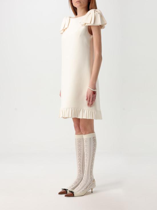 25FW 발렌티노 가라바니 숏 원피스 6B3VAEQ01CF A03 Ivory - VALENTINO GARAVANI