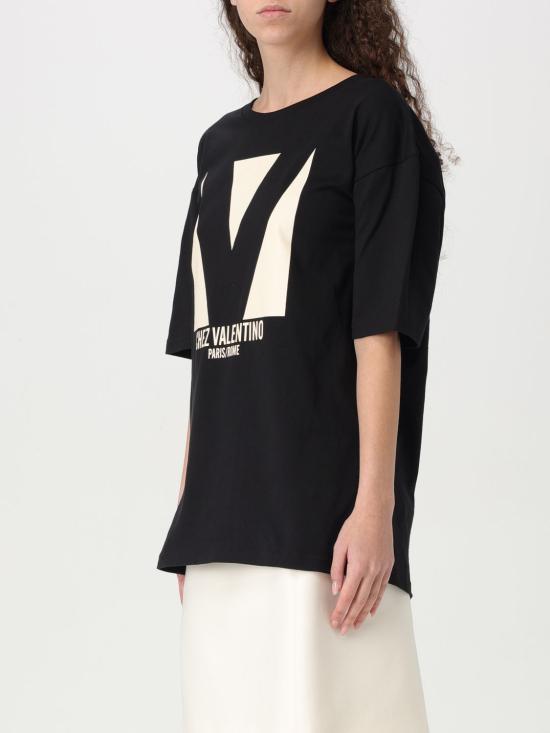 25FW 발렌티노 가라바니 반팔 티셔츠 6B3MG24H95W 0NO Black - VALENTINO GARAVANI