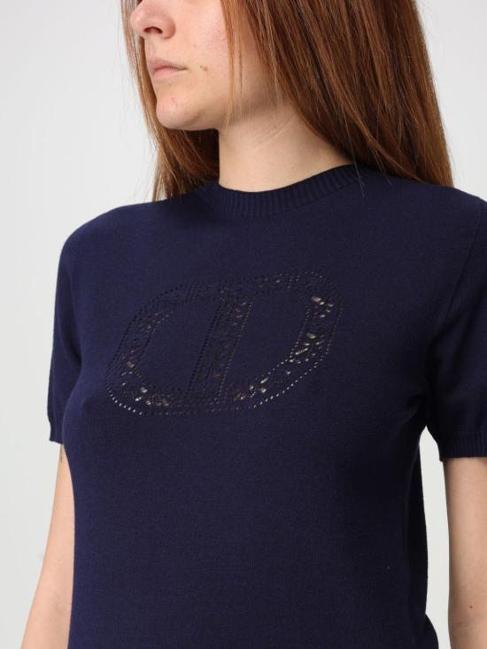 25FW 트윈셋 터틀넥 251TP3430 00238 Blue - TWINSET