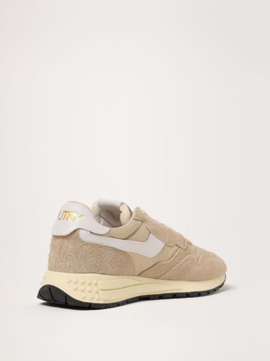 25FW 오트리 릴윈드 로우 나일론 스웨이드 스니커즈 WWLMNC14 Beige - AUTRY