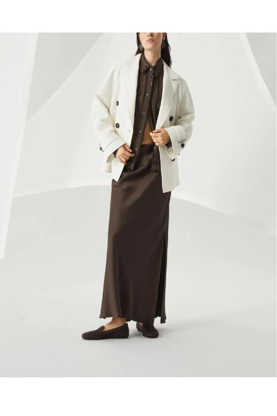 25SS 브루넬로 쿠치넬리 스커트 M0H38G3396 C2925 CACAO - BRUNELLO CUCINELLI