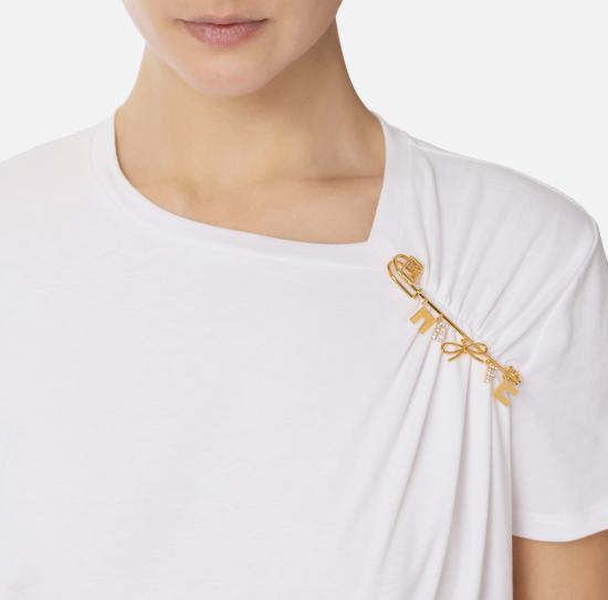 25SS 엘리자베타프랜치 스웨터 MA02851E2 270 Gesso - ELISABETTA FRANCHI