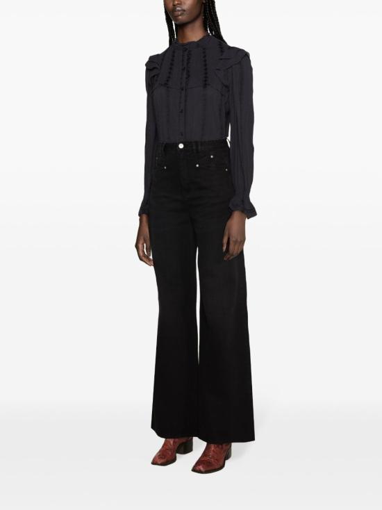 25SS 이자벨마랑 스트레이트 팬츠 PA0052FAB1H06I 01BK Black - ISABEL MARANT
