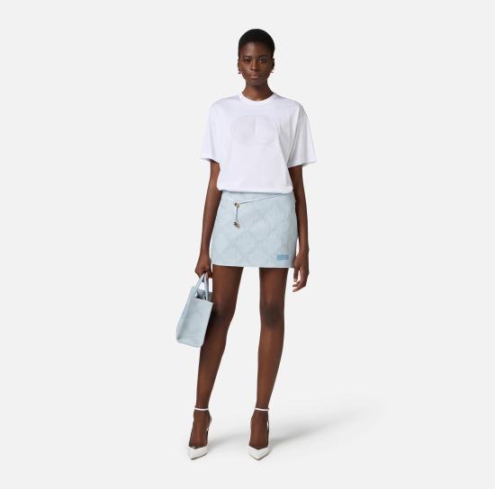 25SS 엘리자베타프랜치 스웨터 MA60N51E2 270 Gesso - ELISABETTA FRANCHI