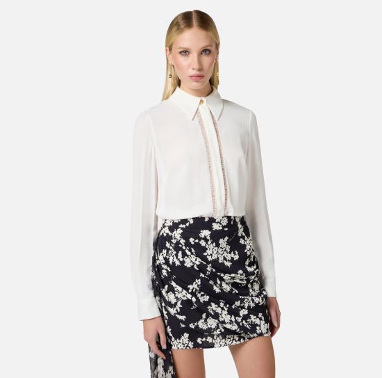 25SS 엘리자베타프랜치 셔츠 CA05451E2 360 Ivory - ELISABETTA FRANCHI