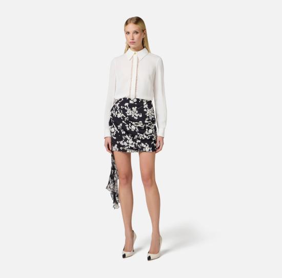 25SS 엘리자베타프랜치 셔츠 CA05451E2 360 Ivory - ELISABETTA FRANCHI