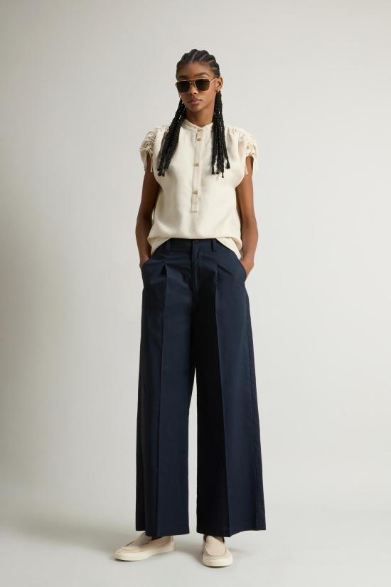 25SS 울리치 스트레이트 팬츠 CFWWTR0219FRUT3944 3989 Melton blue - WOOLRICH