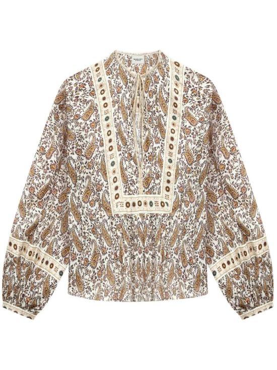 25SS 이자벨마랑에뚜왈 블라우스 HT0024FB C1J04E23EC ECRU