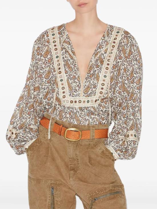 25SS 이자벨마랑에뚜왈 블라우스 HT0024FB C1J04E23EC ECRU - ISABEL MARANT ETOILE