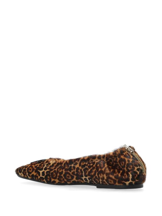 25FW 골든구스 플랫 슈즈 GWF00867F006940 81487 BEIGE BROWN BLACK LEO - GOLDEN GOOSE