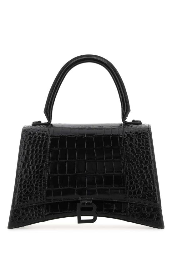 25SS 발렌시아가 아워글래스 탑 핸드백 6196681LR67 1000 Black