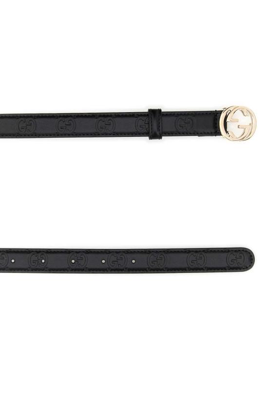25FW 구찌 레귤러 벨트 813005AAD5L 1000 Black - GUCCI