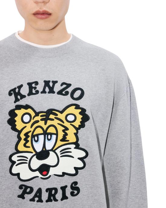 25SS 겐조 긴팔 티셔츠 FF58SW2394MF94 PEARL GREY DOM - KENZO