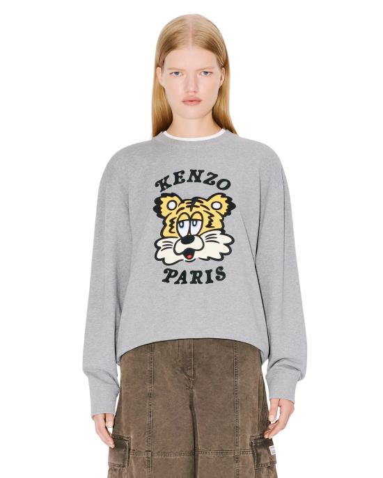 25SS 겐조 긴팔 티셔츠 FF58SW2394MF94 PEARL GREY DOM - KENZO