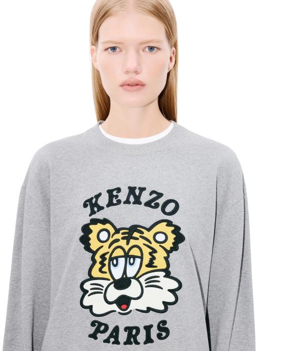 25SS 겐조 긴팔 티셔츠 FF58SW2394MF94 PEARL GREY DOM - KENZO
