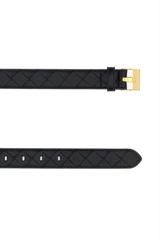 25FW 보테가베네타 레귤러 벨트 799048VCPP5 1019 Black - BOTTEGA VENETA