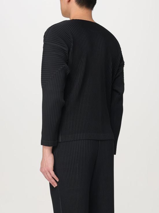 25SS 옴므 플리세 이세이 미야케 긴팔 티셔츠 HP56JK52115 BLACK DOM - HOMME PLISSE' ISSEY MIYAKE