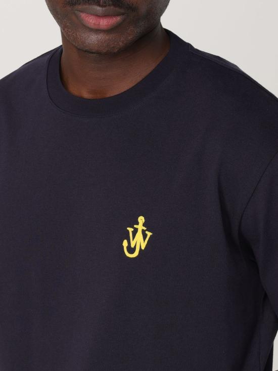 25SS JW앤더슨 반팔 티셔츠 JT0257PG1510898 NAVY DOM - JW ANDERSON